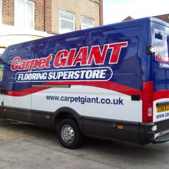 Carpet Giant Full Solid Colour Wrap with Cut Vinyl Detail