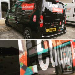 Branded Leadway Developments Vehicle Sign Writing