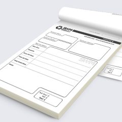 SWM Branded Two Part Invoice Pad