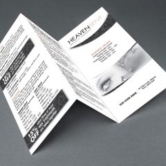 HeavenSent Branded Tri-Folded Price List Leaflet